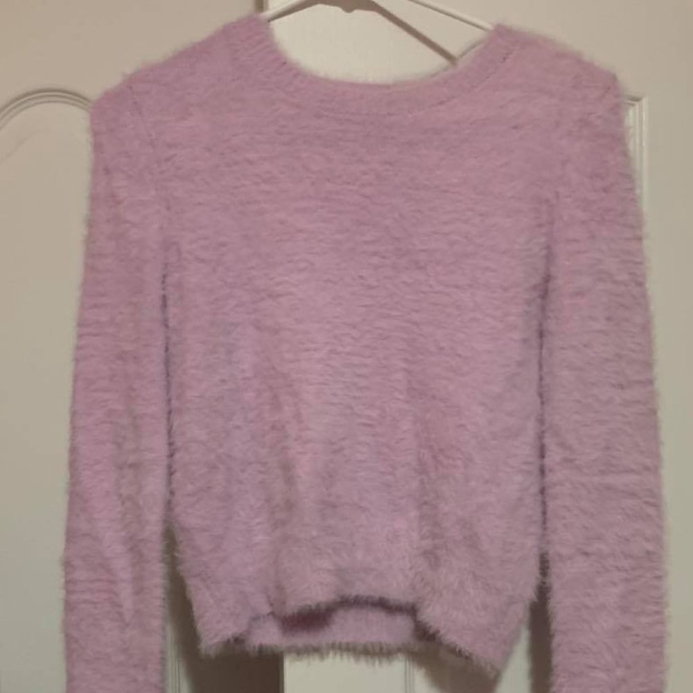 Extremely Soft/ Cozy Fluffy Purple Sweater